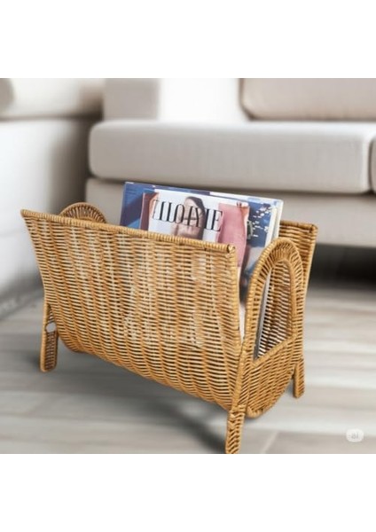 Wicker Serisi Hasır Örme Retro Tasarım Gazetelik fiyatları