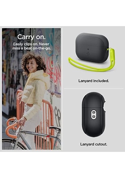 Pro (2.nesil) Kılıf Silicone Fit + Strap (Askı Ipi) Phantom - ACS05810 modelleri