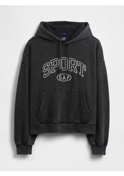 Erkek Siyah Heavyweight Oversized Gap Logo Sweatshirt fiyatları