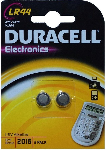 Duracell LR44/AG13/A76 1.5 Volt Alkalin Pil 2'li Paket