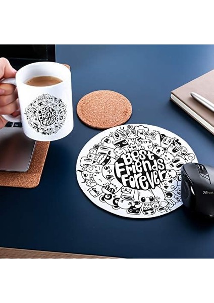 Arkadaşa Hediye Forever Baskılı Kupa ve Mouse Pad Seti fiyatları