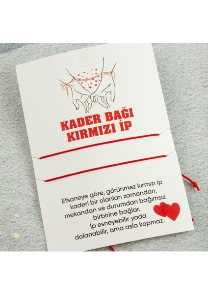 Kader Bağı Kırmızı Ip Bileklik