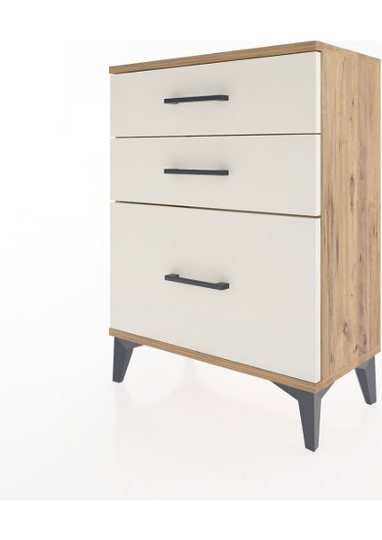 Arges Komodin 3 Çekmeceli 60X30X80 Çam-Aytaşı modelleri