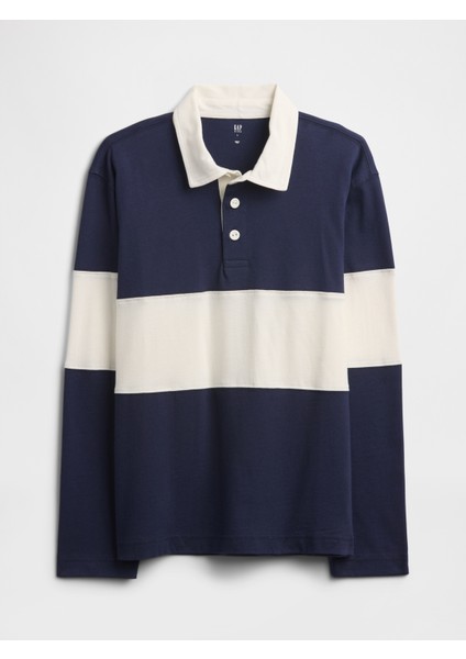 Erkek Çocuk Lacivert Rugby Polo T-Shirt