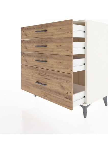 Hyperion Şifonyer 4 Çekmeceli 88X44X96 Aytaşı-Çam fırsatları