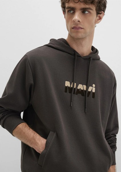 Mavi Logo Baskılı Kahverengi Sweatshirt 0S10395-70219 fırsatları