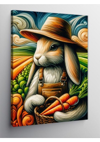 Kanvas Tablo Sebze Seven Tavşan 100 x 140 CNVSDKEY-125857-100-140