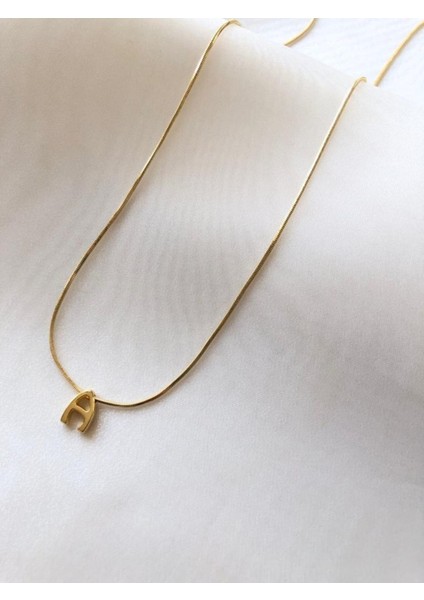 A Harfli Gold Kolye