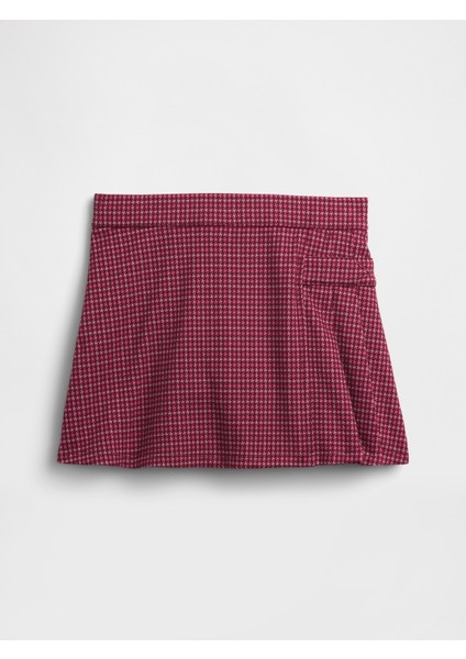 Kız Çocuk Bordo Pull-On Pileli Şort Etek fırsatları