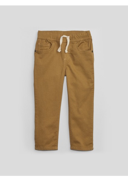 Erkek Bebek Kahverengi Slim Jean Pantolon