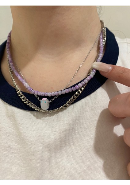 Kadın El Yapımı Tasarım Kombin Kolye modelleri