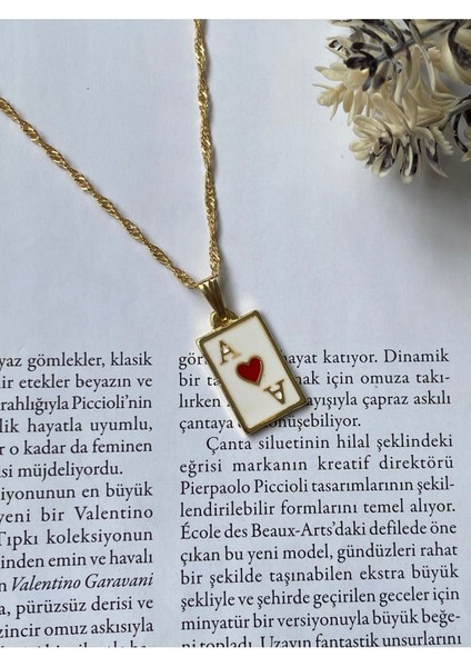 Kadın Altın Kaplama Kupa As Kolye Tarot Kart Kolye fiyatları
