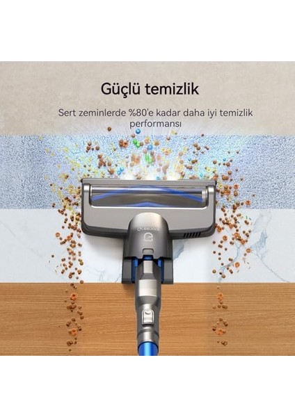 Akülü Elektrikli Süpürge, 23000PA Güçlü Emişli Hafif Çubuk Elektrikli Süpürge 30 Dakika Uzun Çalışma Süresi, Pil, El Araba Sert Zemin Halı Evcil Hayvan Kılı Için Arada El Vakumu modelleri