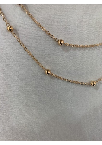 Kadın Gold Kaplama Üçlü Kombin Zincir Kolye fiyatları