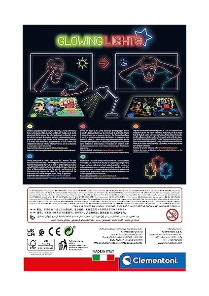 - 104 Parça Glowing Puzzle - Ngers modelleri