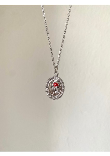 Vintage Çerçeveli Gül Kolye Ithal Kolye fiyatları