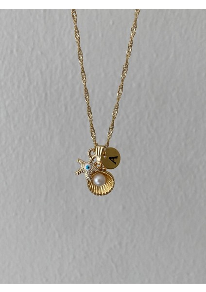 Istiridye Detaylı Harf ve Nazar Kolye fiyatları