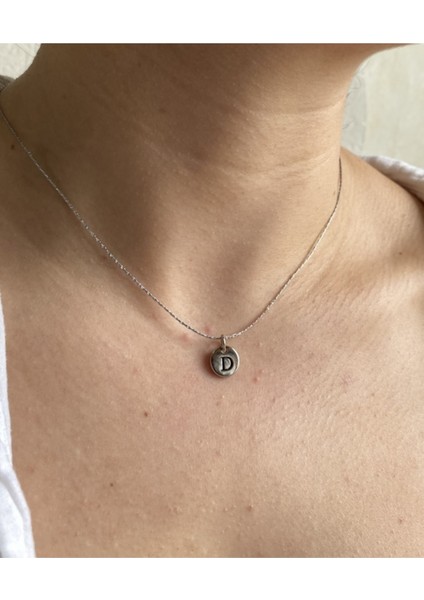 Silver Plaka Model D Harf Kolye fiyatları