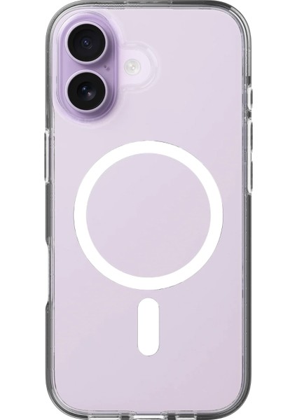 Caseworld Apple iPhone 17 ile Uyumlu Kapak Magsafe Kablosuz Şarj Destekli Şeffaf Silikon Kılıf