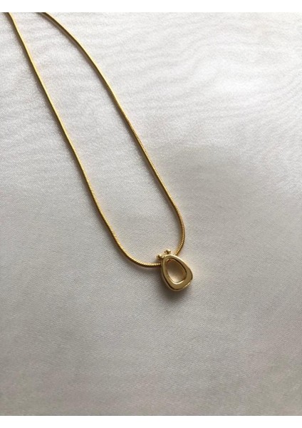 Ö Harfli Gold Kolye Altın Kaplama modelleri