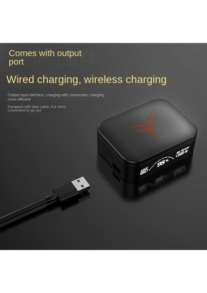 Şarj Göstergeli Powerbank Özellikli 5.3 Bluetooth Kablosuz Kulakiçi Kulaklık Siyah fiyatları