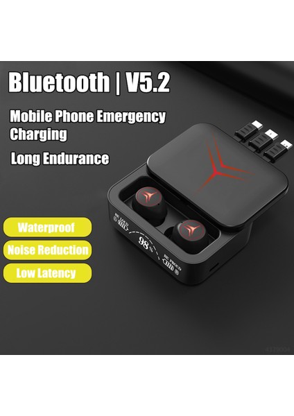 Şarj Göstergeli Powerbank Özellikli 5.3 Bluetooth Kablosuz Kulakiçi Kulaklık Siyah indirimleri