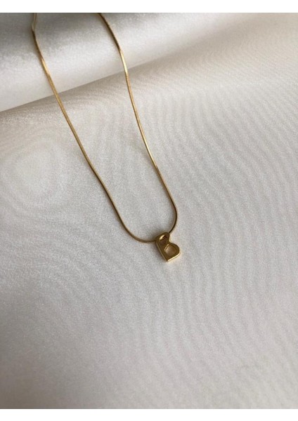 B Harfli Gold Kolye