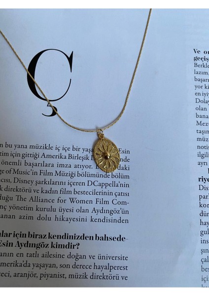 Kadın Figürlü Vintage Şans Kolyesi