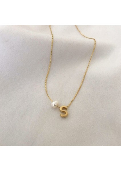 Incili S Harfli Kolye