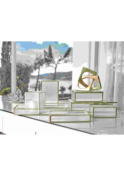 Laveta 18X13X6 cm Dekoratif Kutu Gold modelleri