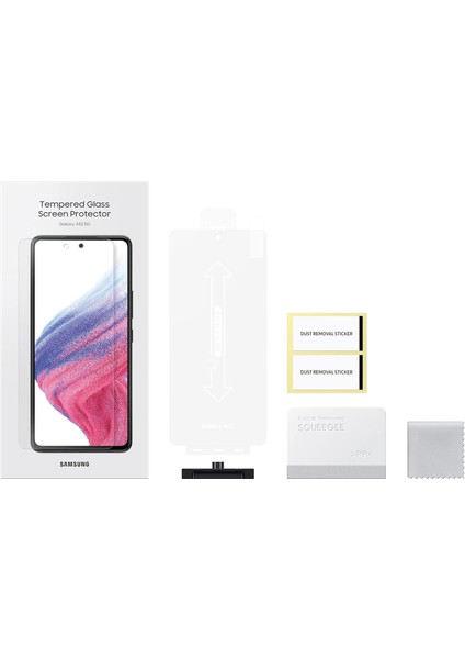 Temperli Cam Ekran ET-FA536 A53 5g Için | Ekran, Cam, Darbeye Dayanıklı, Şeffaf - 6,5 Inç