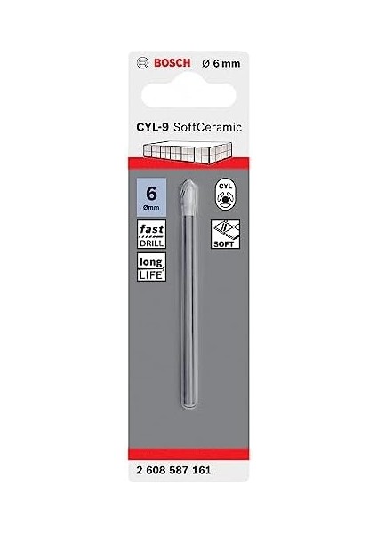 Professional Accessories Matkap ve Kırıcı Delici Uçları, Taş Ve, Gri, 6 Mm, 1 Adet modelleri