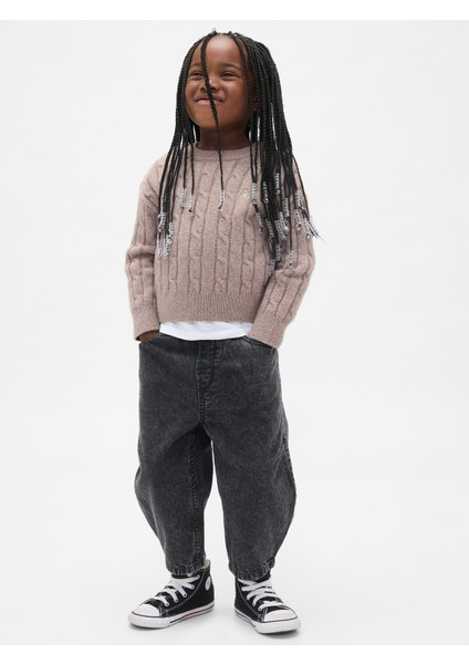 Erkek Bebek Bej Pull-On Barrel Jean Pantolon indirimleri