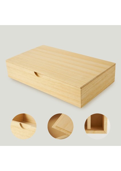 x 310 x 65 mm Çok Amaçlı Masif Ahşap Kutu