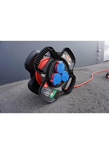 Kauçuk Kablo Makarası X-Gum IP44 / Kauçuk Şantiye Için Kablo Makarası (10 M, Dış Mekanda Sürekli Kullanım, Özel Kauçuk Karışımı, Almanya&apos;da Üretilmiştir) fiyatları