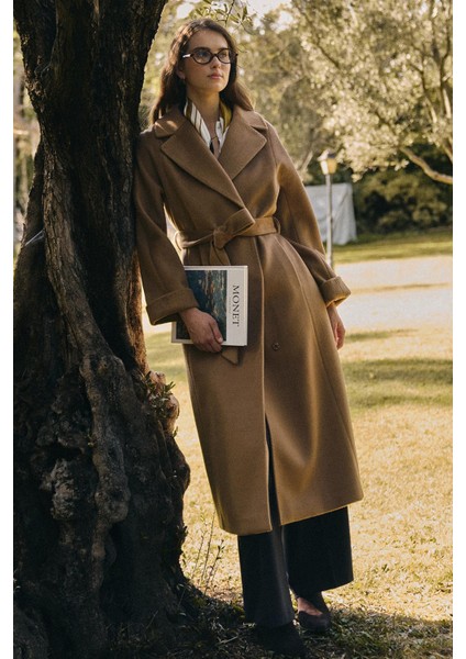 Punto Dikiş Detaylı Oversize Premium Kaban K. Kamel 3108