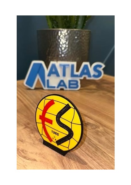 - Eskişehirspor 3D Baskı Logo – Masaüstü Dekoratif - Kırmızı Siyah Taraftar Hediyelik Ürün fiyatları