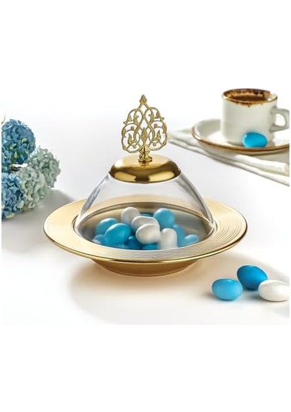 Usulü Kapaklı Cam Şekerlik - Renk Tasarımlı Kahve Yanı Şekerlik fiyatları