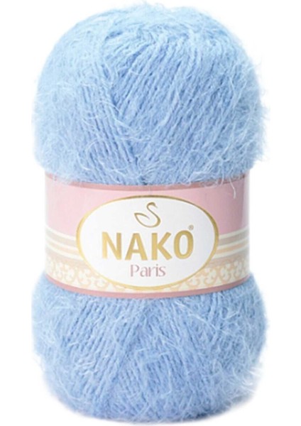 5 Adet Paris El Örgü Ipi Yünü Mavi 4129