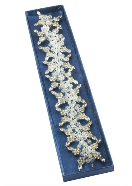 Çiçek Taşlı Saç Aksesuarı