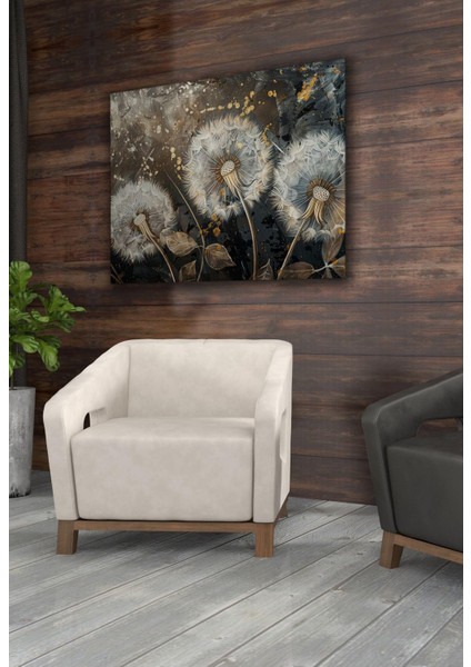 Kanvas Tablo Karahindiba Çiçekleri Dekoratif Kanvas Tablo 70 x 100