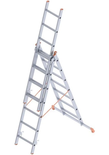 Bfs Saraylı 3x7 A Tipi Sürgülü Merdiven 5,79 Metre
