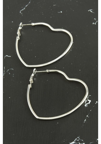 Kalp Trend Küpe 5 cm