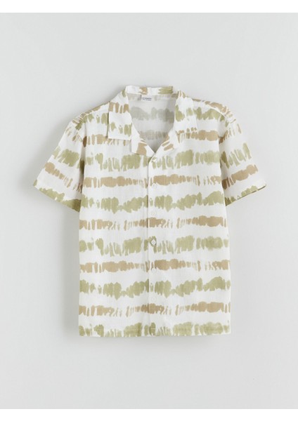Yeni Sezon Desenli Erkek Çocuk Gömlek