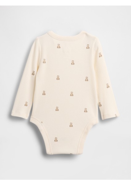 Bebek Krem First Favorites Tinyrib Crossover Bodysuit modelleri