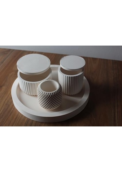 -Seramik Tepsi ve Kapaklı Kutu Seti fiyatları