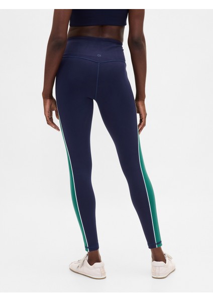Kadın Lacivert Gapfit High Rise Power Full Length Stripe Tayt fırsatları