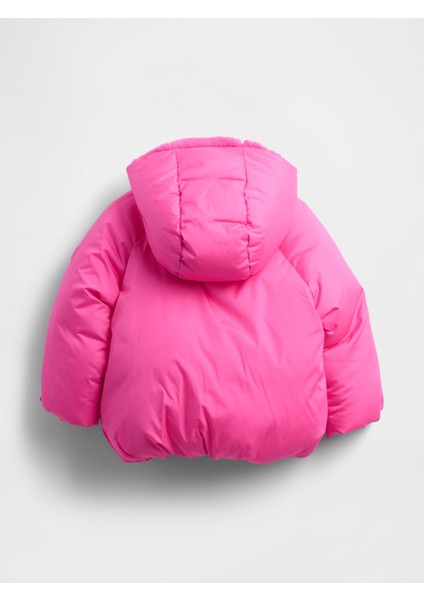 Kız Bebek Pembe Cozy Puffer Şişme Mont modelleri