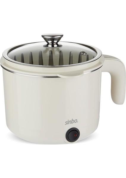 SCO-5063 Çok Fonksiyonlu Buharlı Pişirici – 1 Litre Kapasite, Paslanmaz Gizli Rezistans, Temperli Cam Kapak