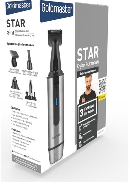 Şık ve Kullanışlı Kişisel Bakım Seti, Her Zaman Hazır ve Düzenli Görünüm Için